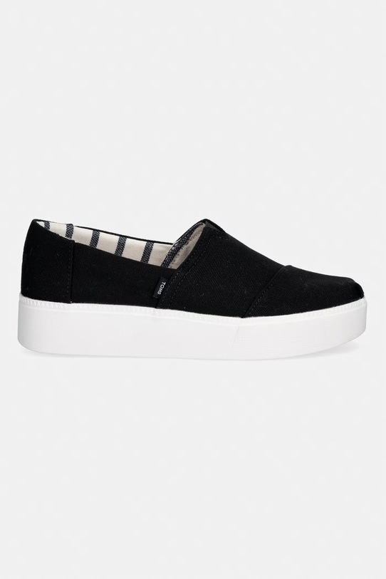 Toms ASHER PLATFORM espadryle damskie 10023246 czarny SS26