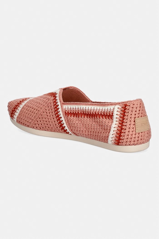 Obuwie Toms espadryle damskie ALPARGATA CLASSIC 10023024 różowy