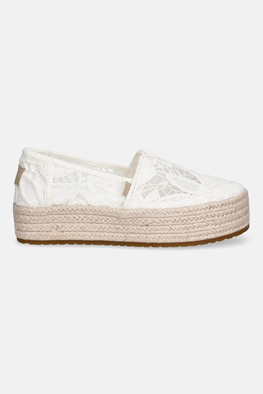 Toms espadryle na platformie damskie VALENCIA 10023045 biały SS26