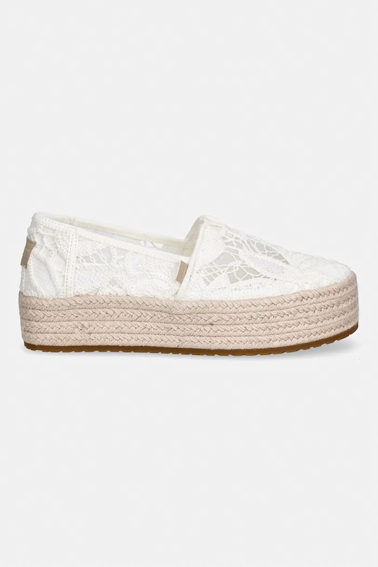 Toms espadryle na platformie damskie VALENCIA 10023045 biały SS26