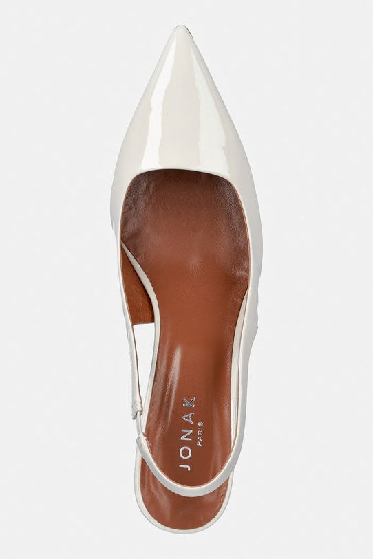 Δερμάτινες γόβες Jonak DIAMANTINE VERNIS PLISSE Perle μπεζ 3800236