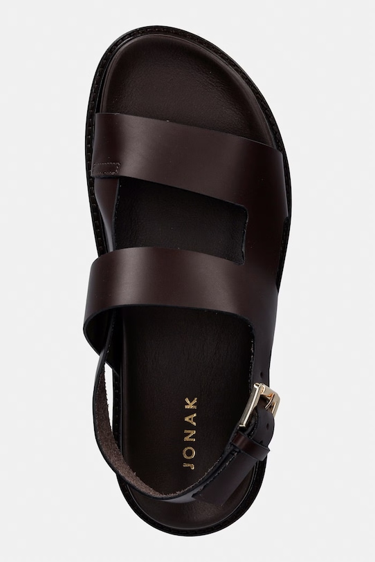 Jonak sandále dámske kožené LAGUNE CUIR GLACE hnedá 1000044