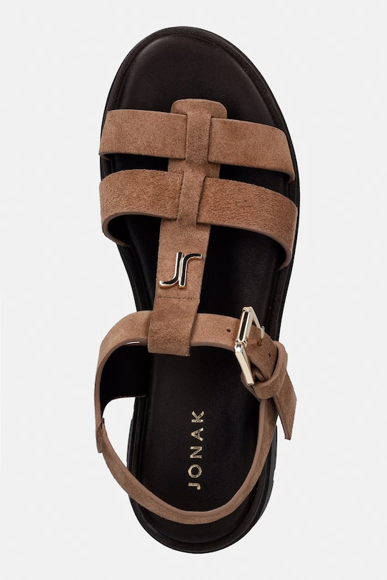 Jonak szandál női velúr LAGUNE CROUTE barna 3800043