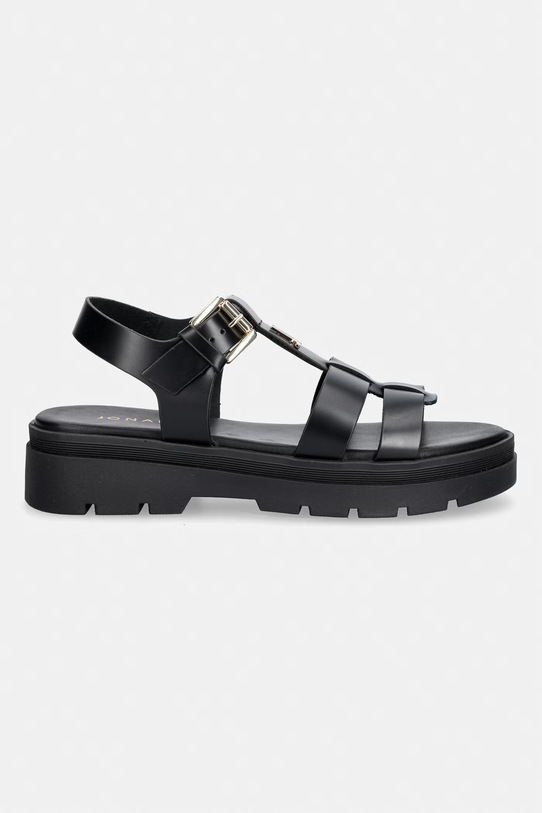 Jonak sandále dámske kožené LIVERPOOL CUIR 3800407.E26 čierna SS26