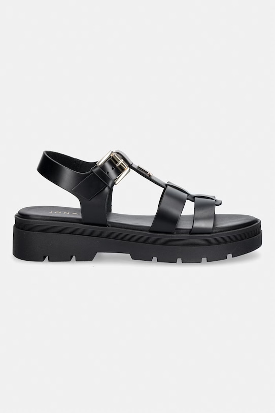 Jonak sandále dámske kožené LIVERPOOL CUIR 3800407.E26 čierna SS26