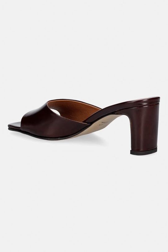 Παπούτσια Δερμάτινες παντόφλες Jonak DERIVE CUIR Marron foncé 3800284 μπορντό