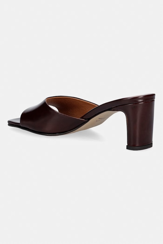 Παπούτσια Δερμάτινες παντόφλες Jonak DERIVE CUIR Marron foncé 3800284 μπορντό