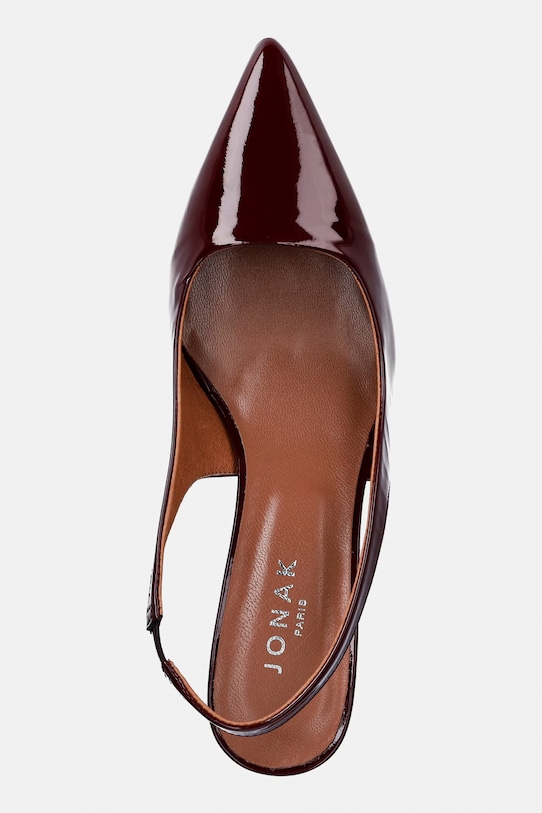 Kožené lodičky Jonak DIAMANTINE VERNIS burgundské 3600225