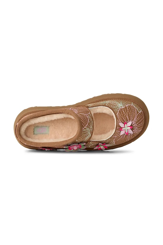 UGG baleriny zamszowe W Bea Mary Jane Meadow 1177151.CHE brązowy