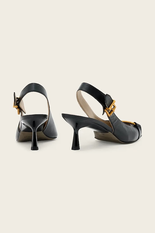 Obuv Kožené lodičky AllSaints Hera Slingback Shoe W021FE čierna