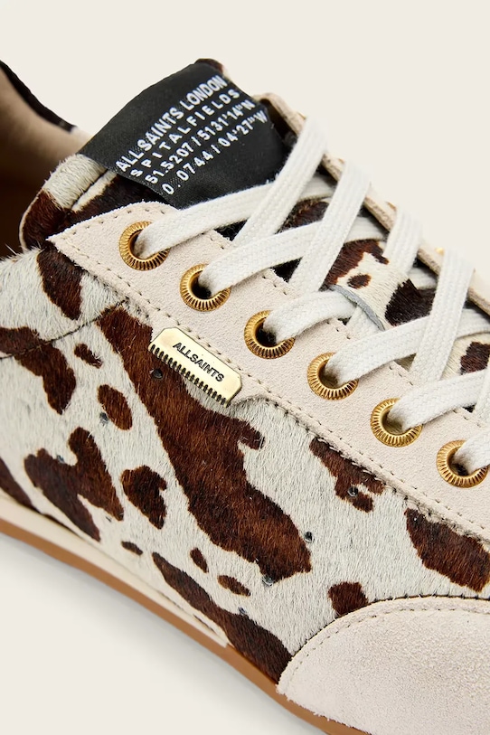 AllSaints sneakersy skórzane Liam Sneaker beżowy W056FE