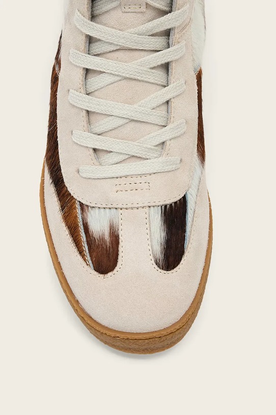 AllSaints sneakersy skórzane Louise High Top W061FE beżowy