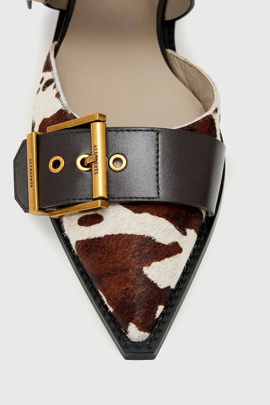 AllSaints baleriny skórzane Sutton Shoe W108FE beżowy