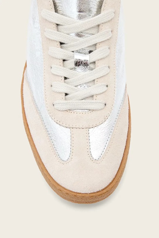 Δερμάτινα sneakers AllSaints Thelma Met Sneaker W072FB.SRE ασημί