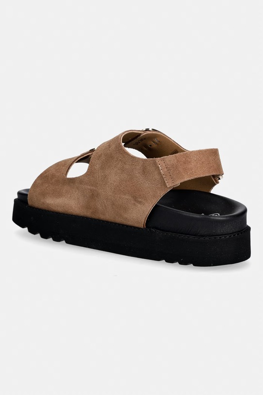 Obuwie Scholl sandały zamszowe BLAKE F007761062 brązowy