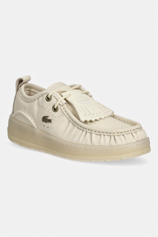 Lacoste półbuty damskie skórzane Umpire WMN Sneakers beżowy 51SFA0121