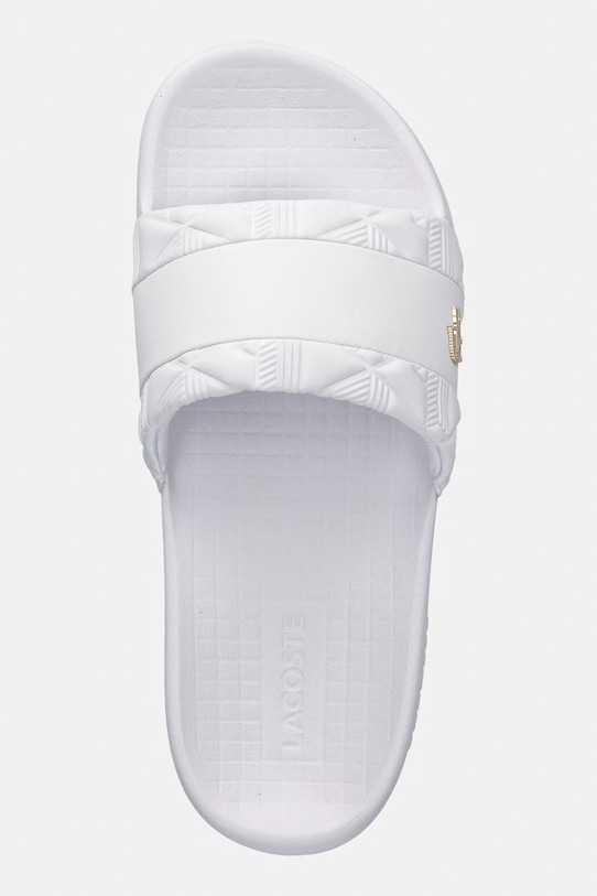 Lacoste klapki damskie Serve Slides Hybrid Monogram Pack biały 51CFA0031