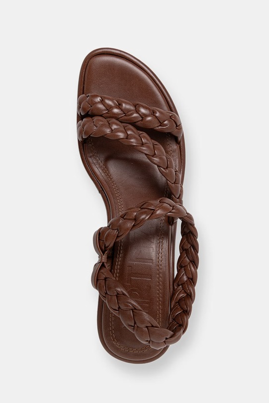 Souliers Martinez ANAYA z kože hnedá ANAYA.DBROWN