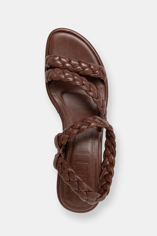 Souliers Martinez ANAYA z kože hnedá ANAYA.DBROWN