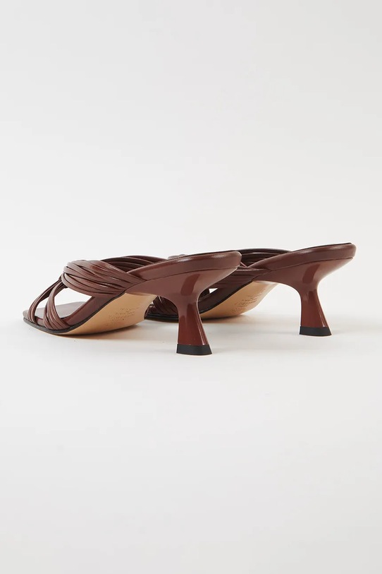 Παπούτσια Δερμάτινες παντόφλες Souliers Martinez AMANDA AMANDA.DBROWN καφέ