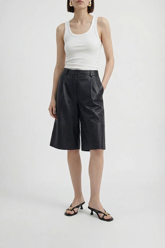 Souliers Martinez klapki skórzane ESTELA ESTELA.BLACK czarny