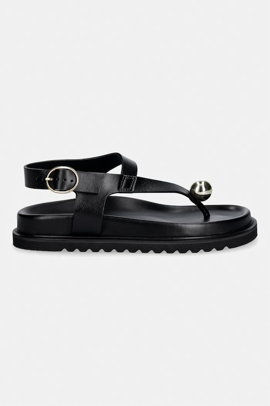 Souliers Martinez σανδάλια γυναικεία δερμάτινα SPIAGGIA SPIAGGIA.BLACK μαύρο SS26