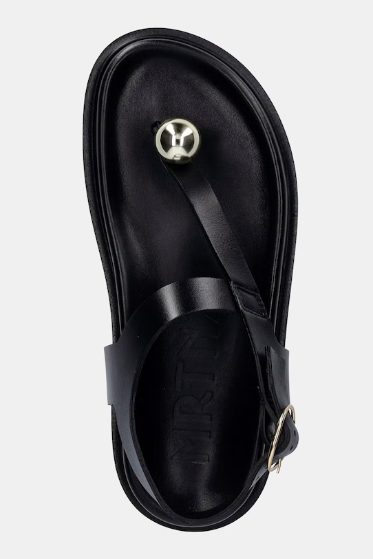 Souliers Martinez sandały damskie skórzane SPIAGGIA czarny SPIAGGIA.BLACK