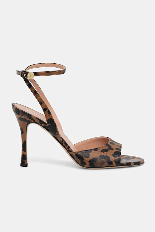 Pollini sandały skórzane SA16019M1OTJ0105 beżowy SS26