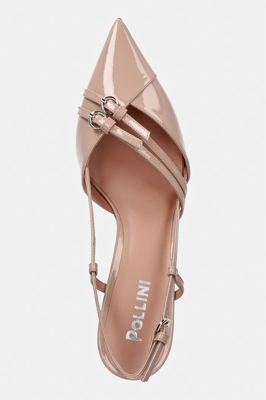 Pollini szpilki skórzane beżowy SA10045M1OTB0609
