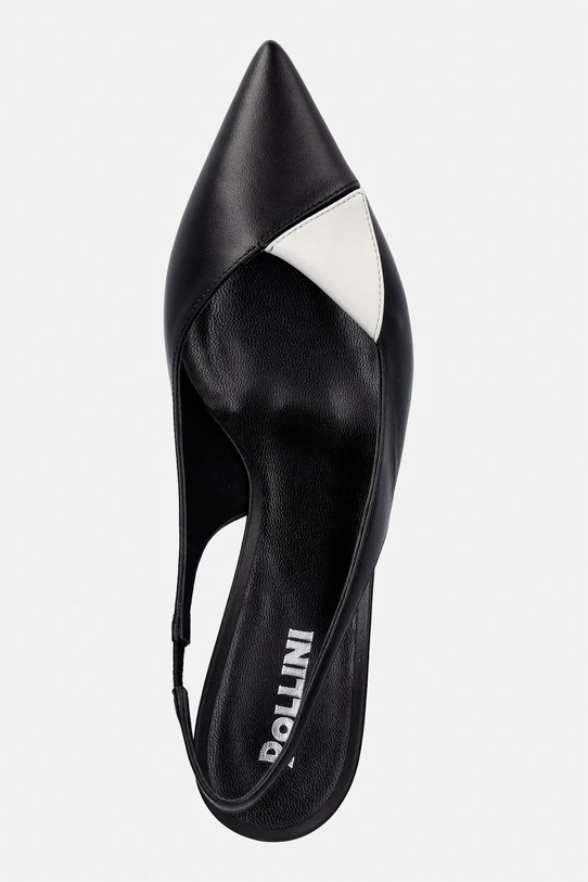 Pollini szpilki skórzane czarny SA10095M1OTE100A