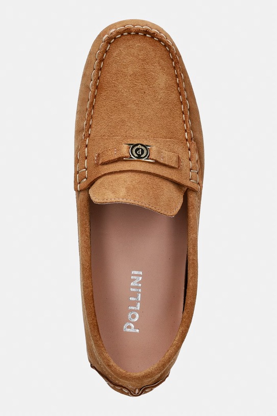 Mokasini iz semiša Pollini bež SA10151G1OTF0105