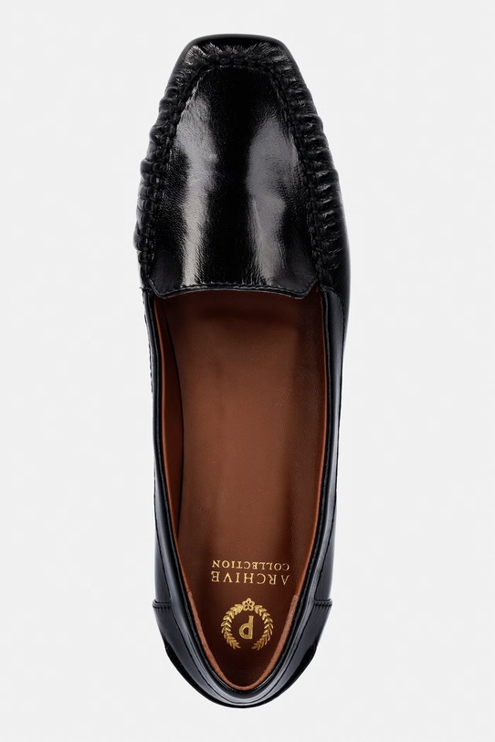 Pollini mokasyny damskie skórzane czarny PA10031C1OPC0000