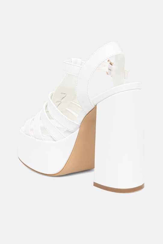 Obuwie Koi Footwear sandały DBP55 WHITE PLATFORM HEEL DBP55 biały