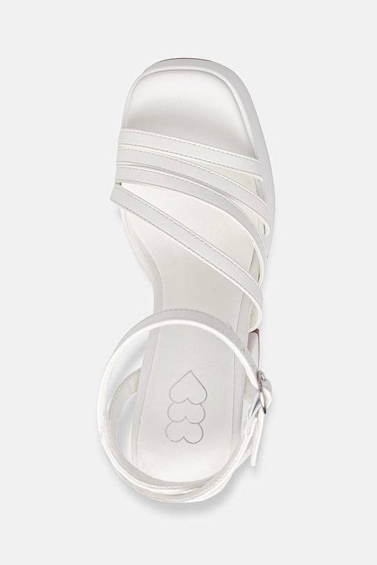 Πέδιλα Koi Footwear DBP55 WHITE PLATFORM HEEL λευκό DBP55