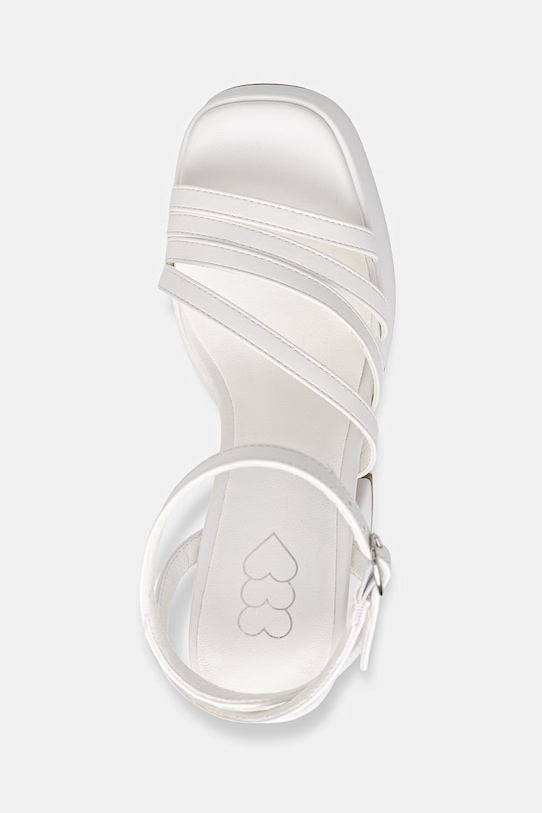 Koi Footwear sandale DBP55 WHITE PLATFORM HEEL alb DBP55