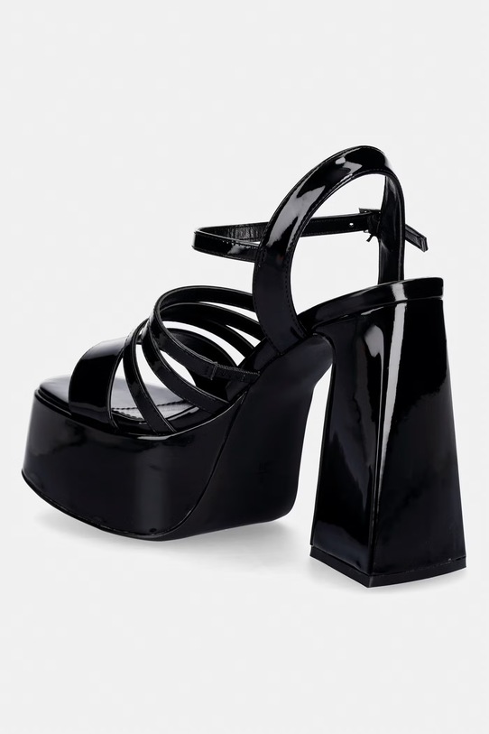 Obuwie Koi Footwear sandały Dynasty All Black Platform Strappy Heels Dynasty czarny