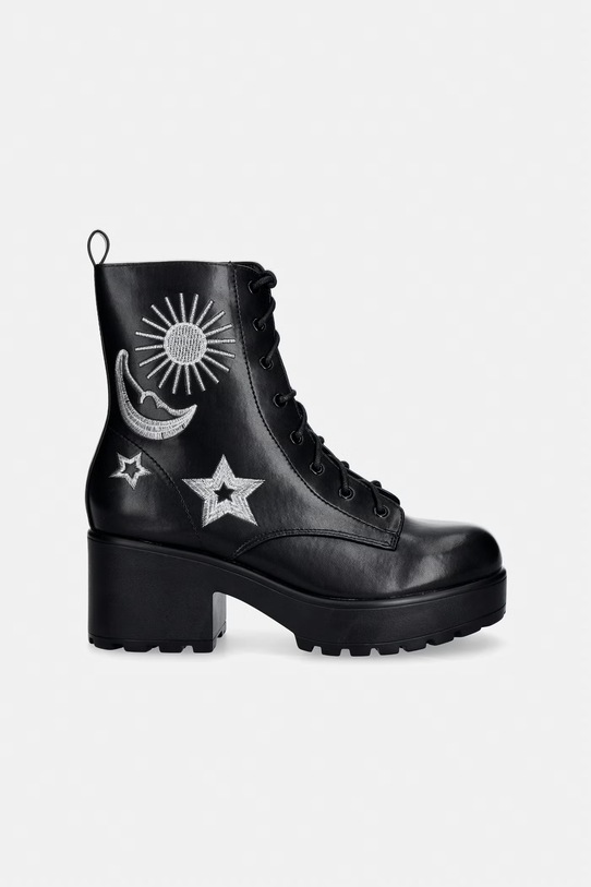 Členkové topánky Koi Footwear Astro Silver Star Moon Chunky Boots Astro.Silver.Star čierna AW25