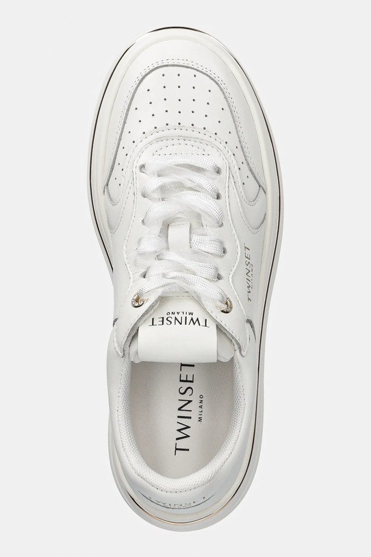 Twinset sneakersy skórzane biały 261TCP01G.00001