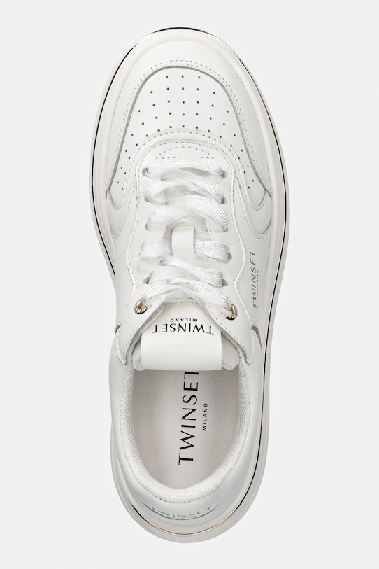 Twinset sneakersy skórzane biały 261TCP01G.00001
