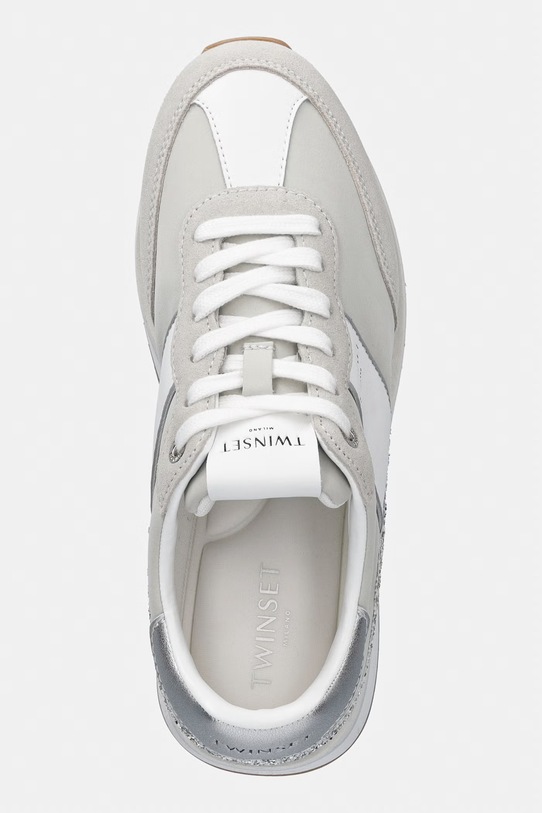 Twinset sneakersy srebrny 261TCP020.10721