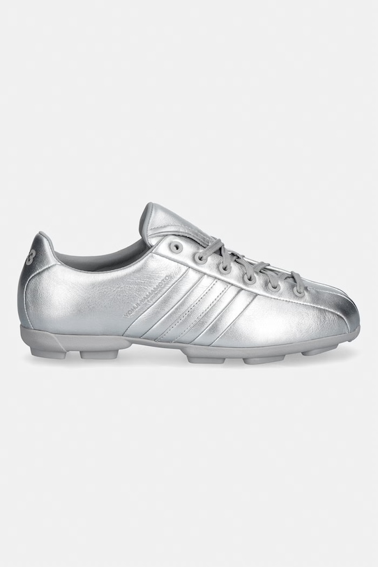 Y-3 sneakersy skórzane FIELD KI7112 srebrny SS26