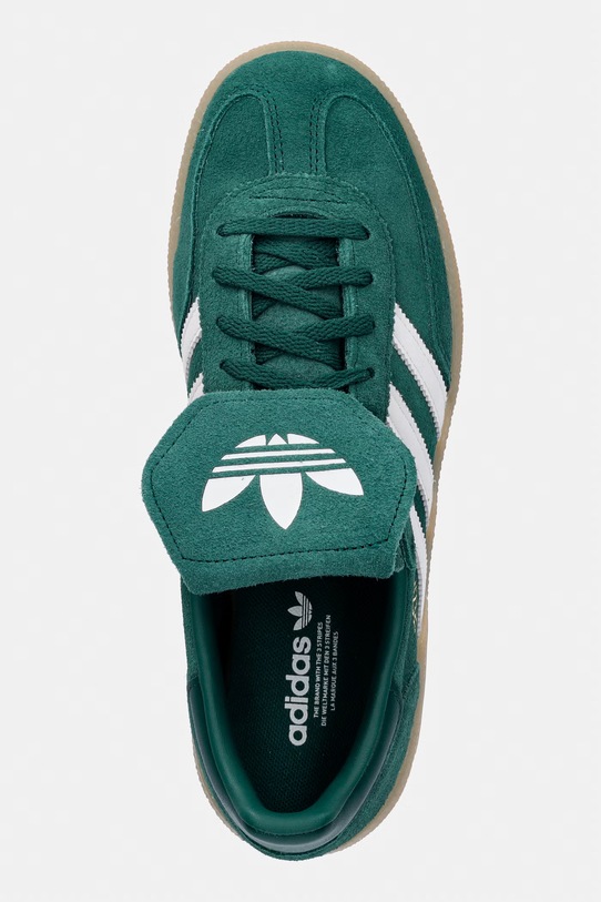 adidas Originals sneakersy zamszowe HANDBALL SPEZIAL LT W zielony KI0997