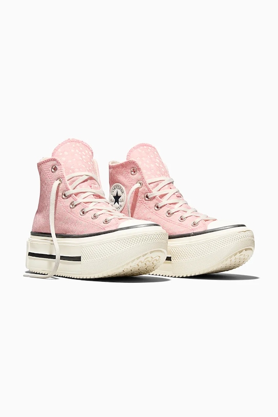 Πάνινα παπούτσια Converse Ctas Double Stack A17882C ροζ SS26