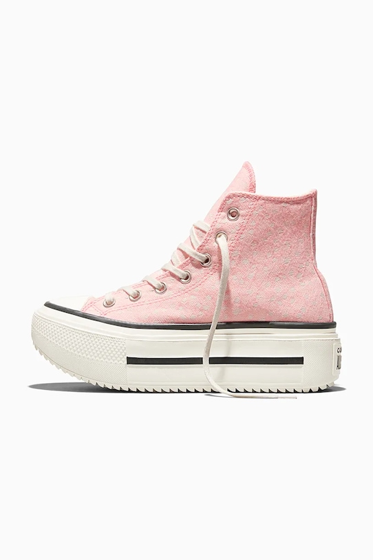 Πάνινα παπούτσια Converse Ctas Double Stack ροζ A17882C