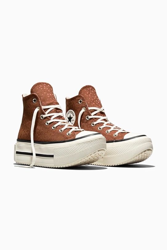 Converse trampki Ctas Double Stack A17883C brązowy SS26