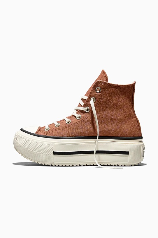 Converse trampki Ctas Double Stack brązowy A17883C