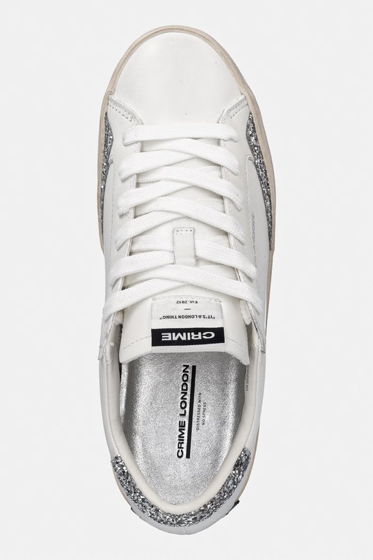 Crime London sneakersy skórzane DISTRESSED biały 29000PP8.10
