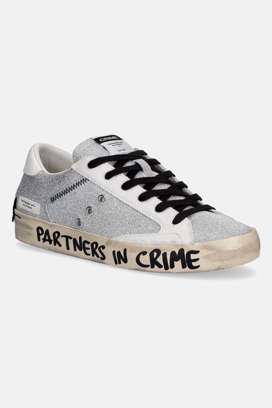 Crime London DISTRESSED sneakersy damskie srebrny 29007PP8.25