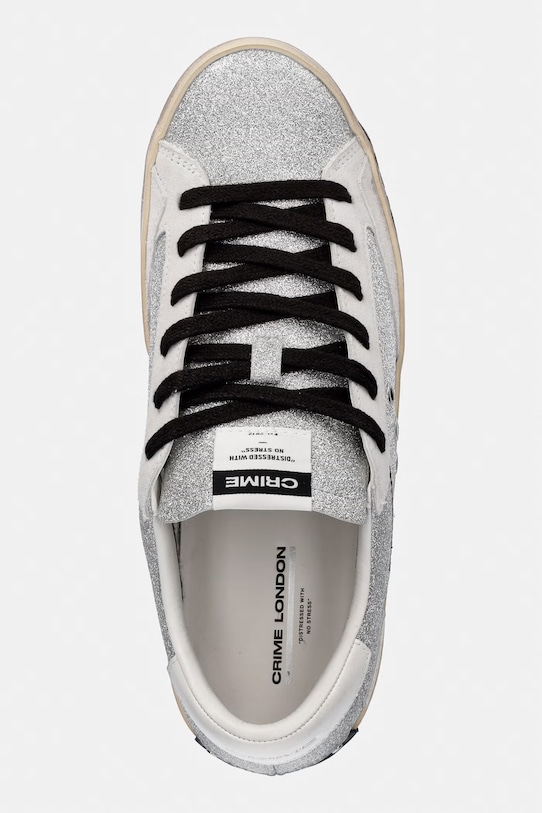 Crime London DISTRESSED sneakersy damskie srebrny 29007PP8.25