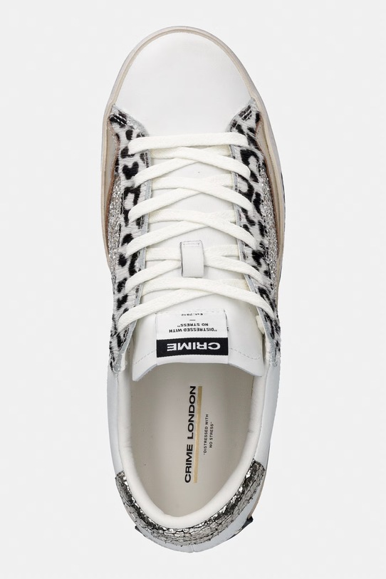 Crime London sneakersy skórzane DISTRESSED biały 29011PP8.26